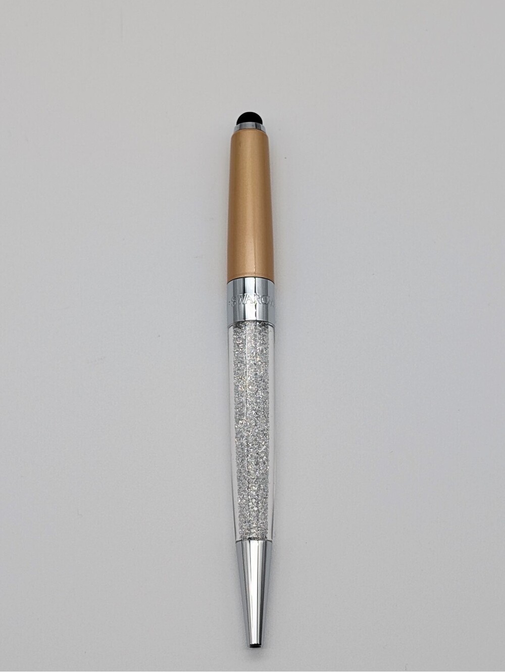 Swarovski Crystalline Stardust Stylus Pen - Rose Gold & Silver Tone - No Box